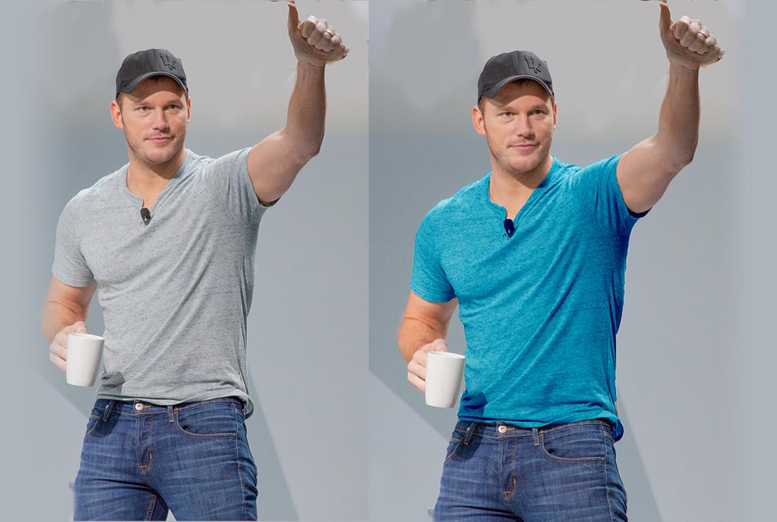 I will change the product color, and color correction, cloth, dress within 24 hours