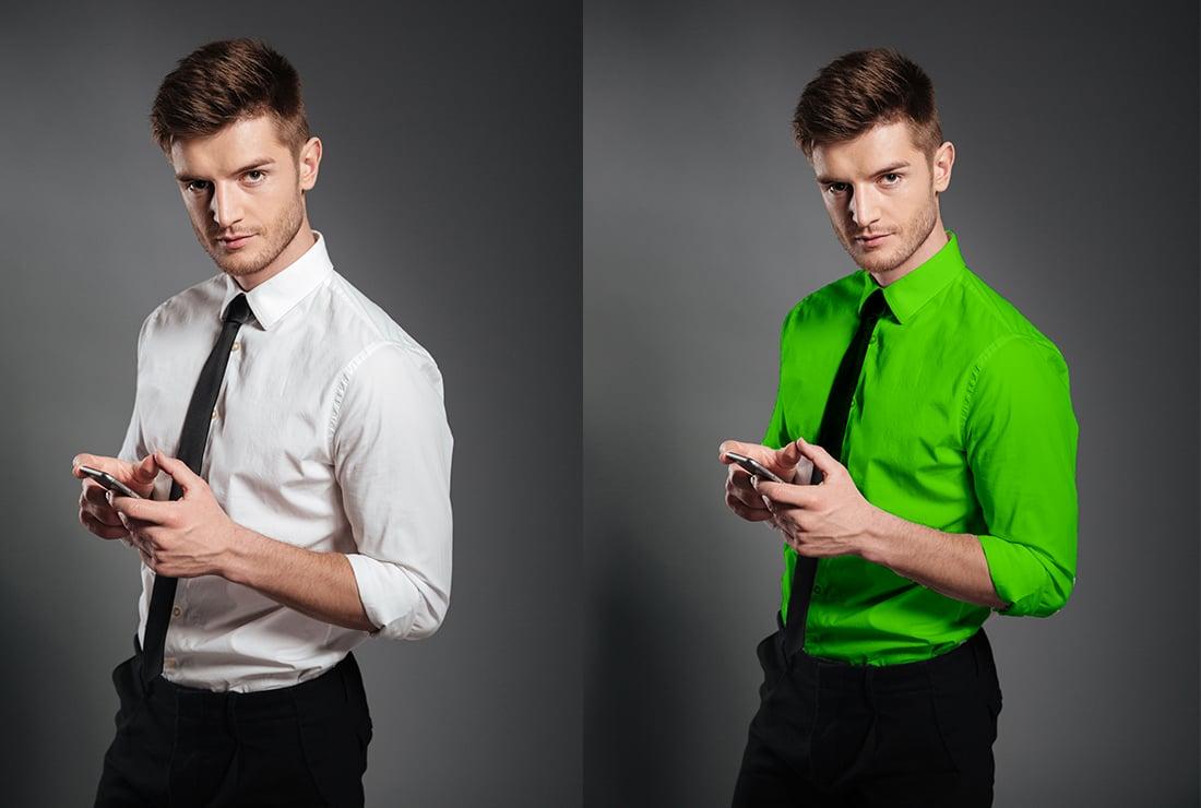 I will change the product color, and color correction, cloth, dress within 24 hours