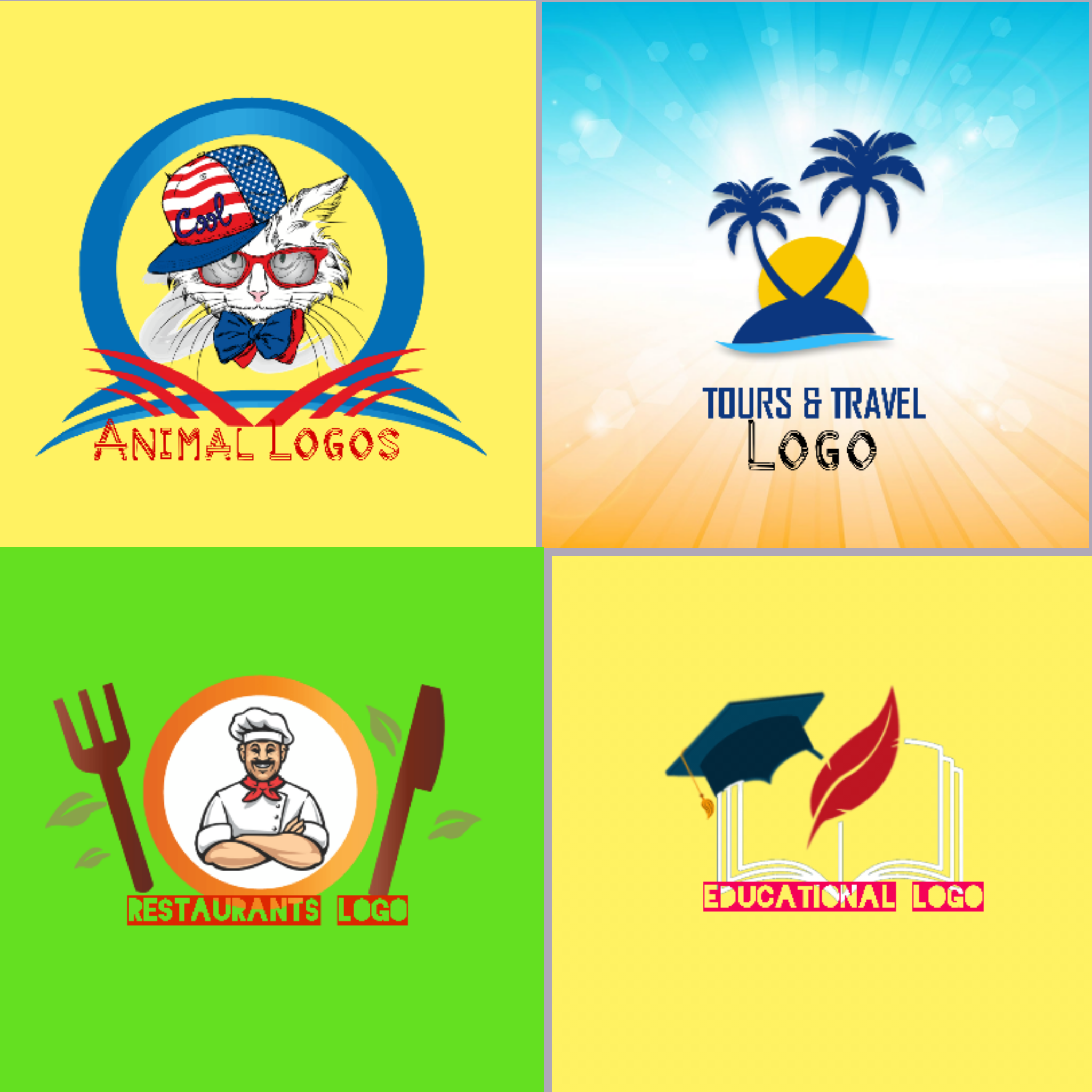 I will make high quality logos for your business with +unlimited revisions+ High Resolution 