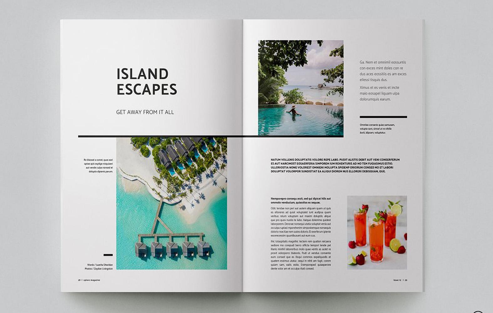 I will design a professional magazine layout design