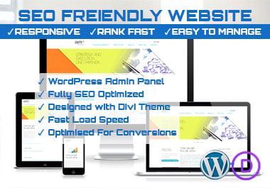 Create SEO Optimized Responsive Website to Rank Fast