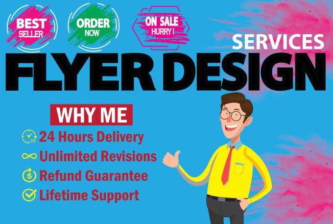 I will design flyer, poster or postcard in 4 hours at your price