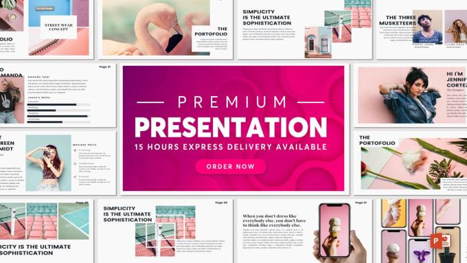 I will modern Powerpoint presentation template design ppt slides