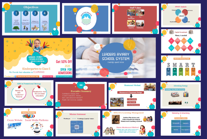 I will modern Powerpoint presentation template design ppt slides