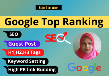 I will do website in google top ranking with first page and SEO