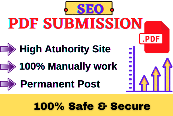 I will do 30 PDF submission on top document sharing sites