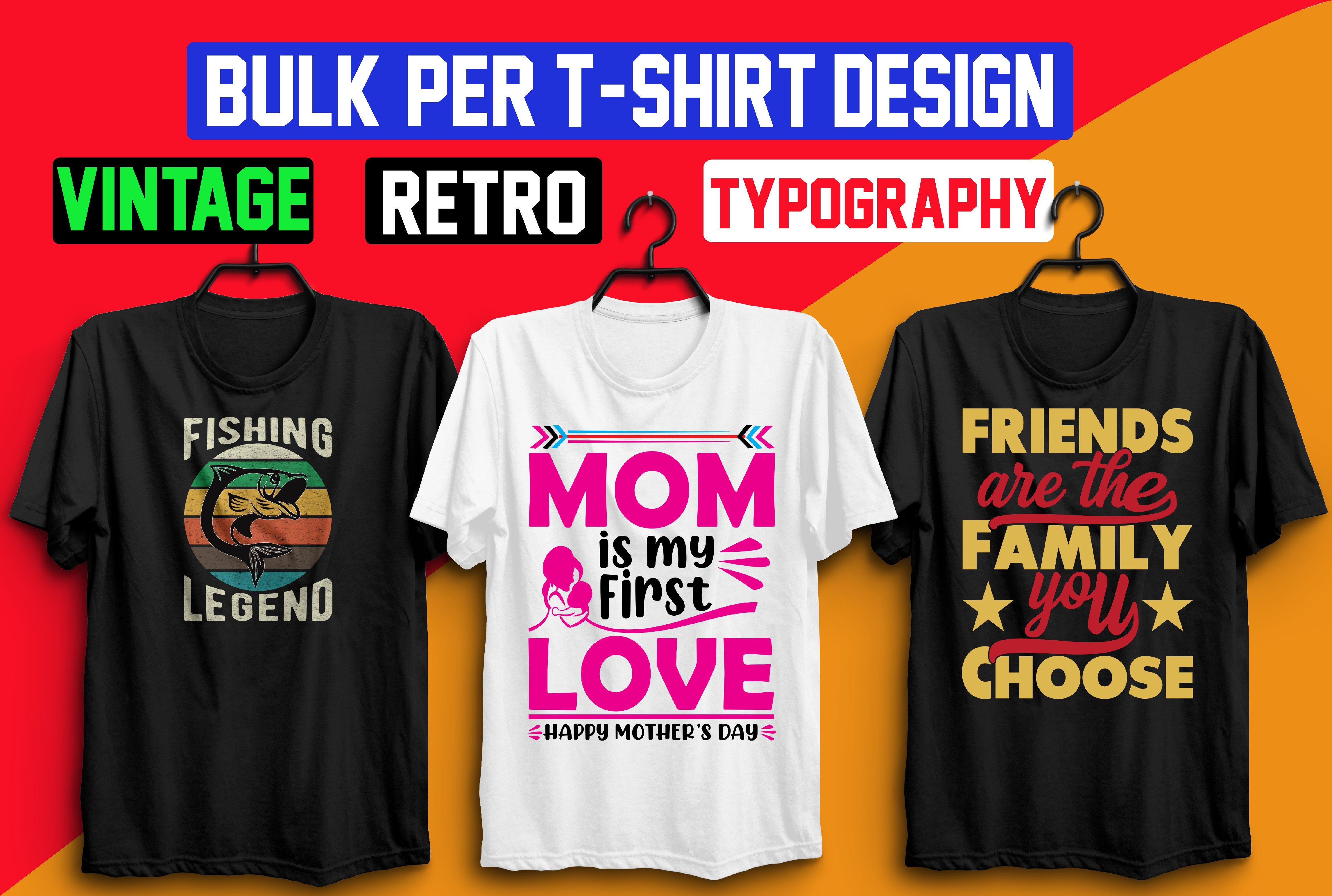 I will create custom typography t shirt design