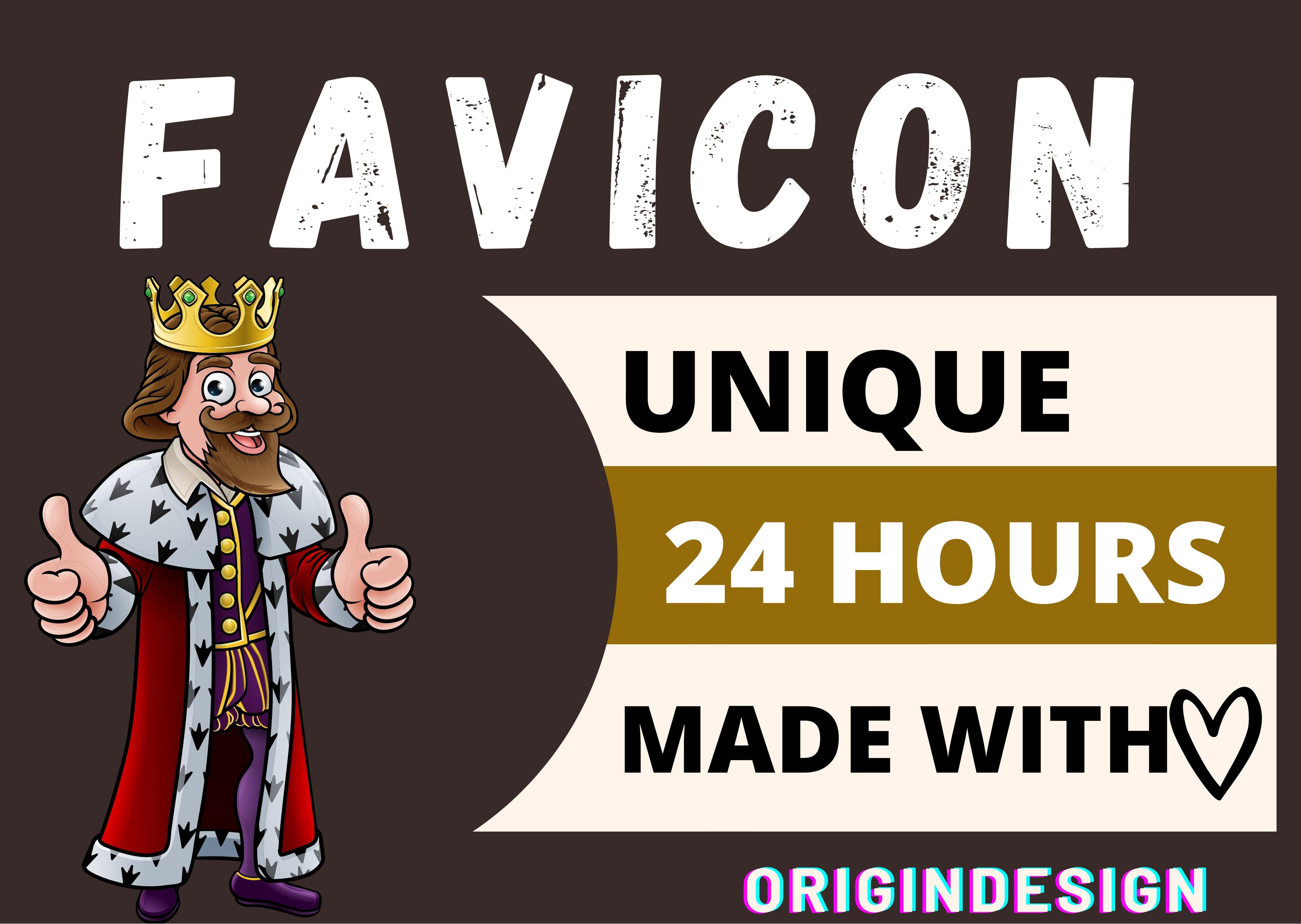 I will design favicon for you in 24h 