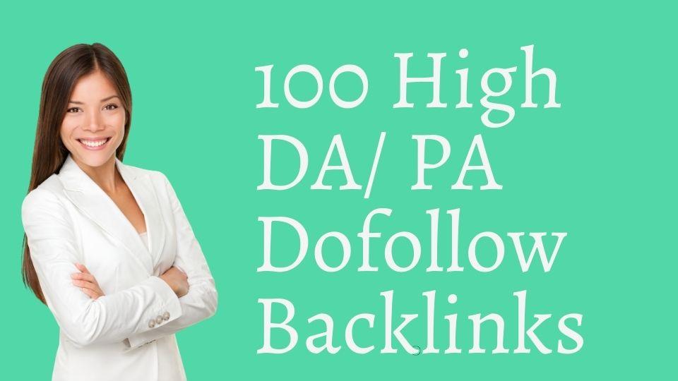 I will do 100 manually high authority backlinks for google ranking