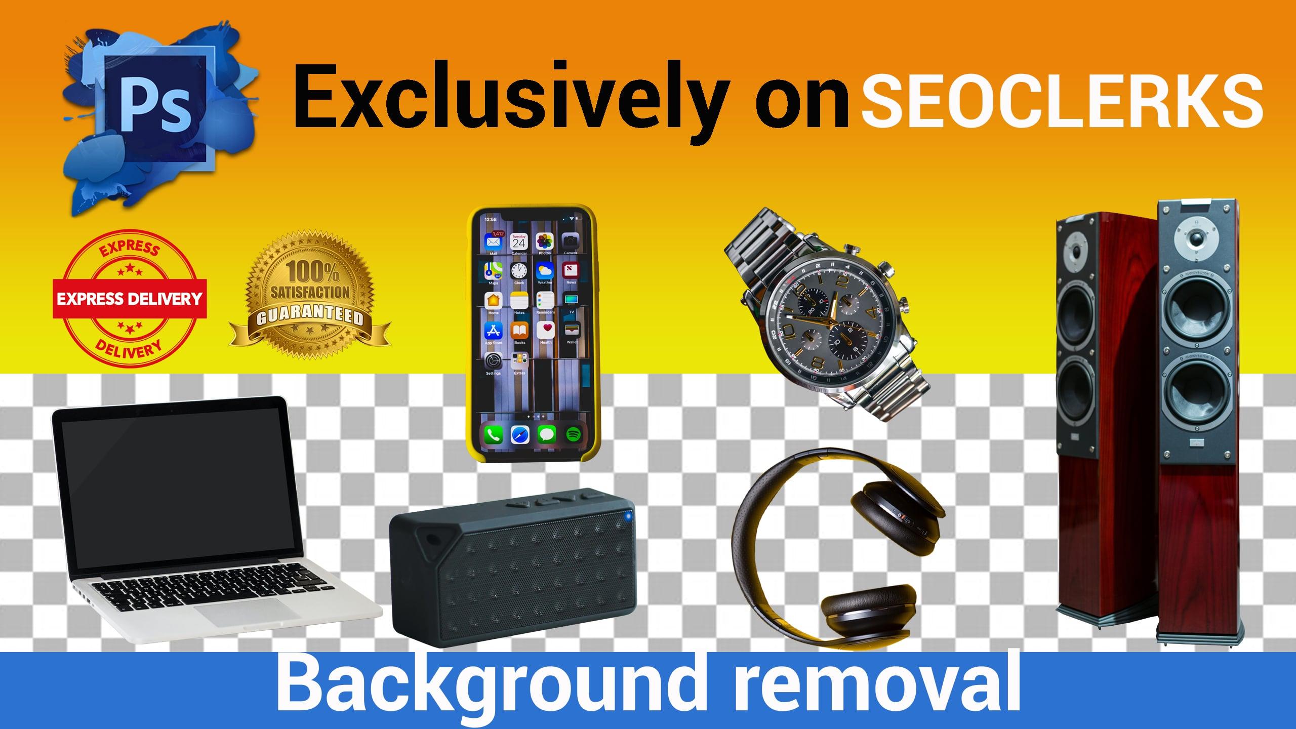 I will remove any product background fastest for amazon, ebay, alibaba