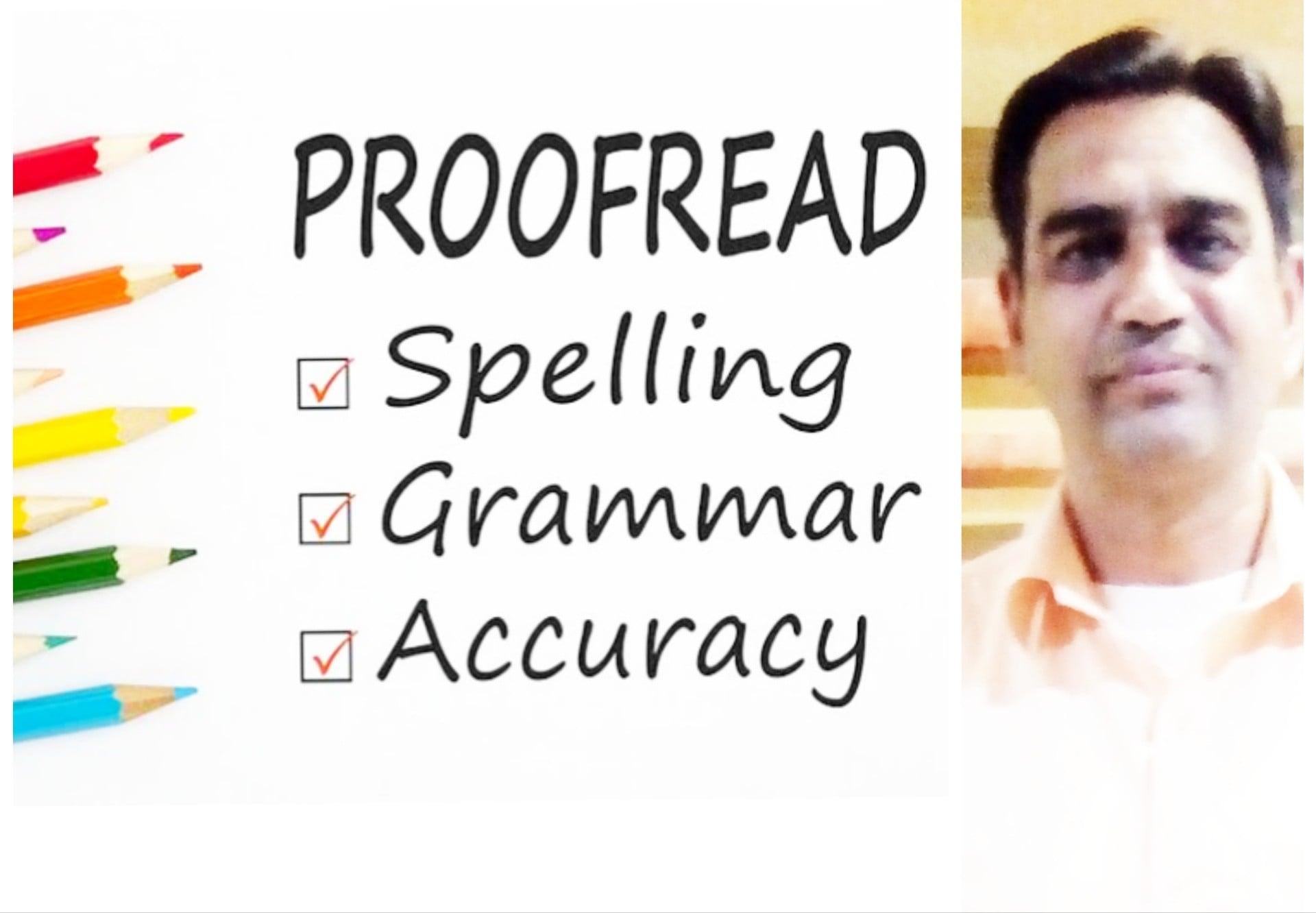 I will provide a high quality proofreading and editing service