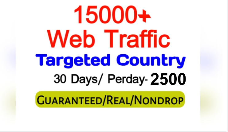 Get 150,000+ Country Targeted Organic Web Traffic For Your Website,(per day-4000, 5000 for 30 days)
