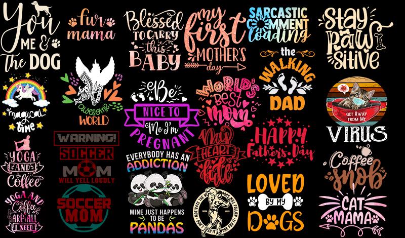 i will deliver 55k editable t shirt design for all pod platform such as merch by amazon etc