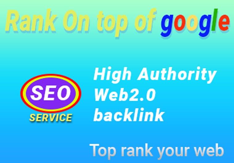 Web2.0 assistance, High-authority Manually Backlinks