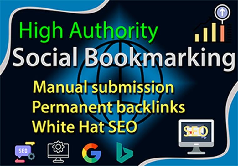 Social Bookmarking assistance, High-authority Manually Backlinks