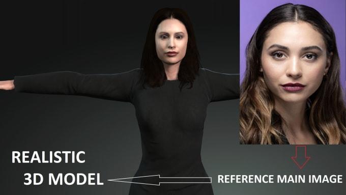 I will do 3d game realistic character design for unity 3d,unreal engine 4