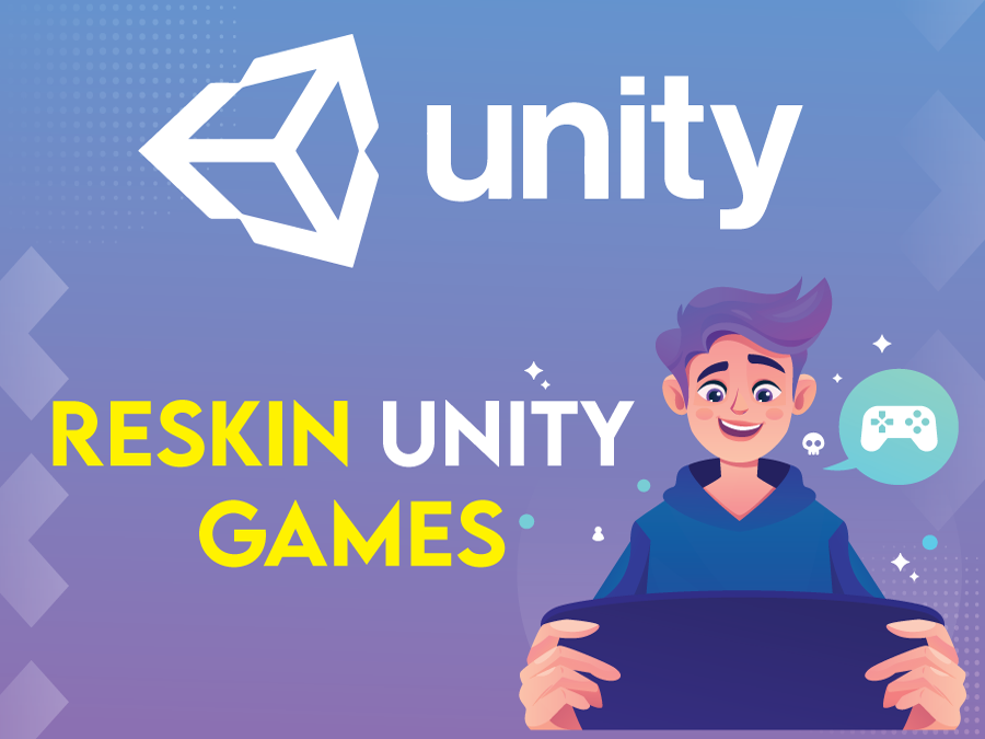 Create, reskin and modify unity 2d,3d games
