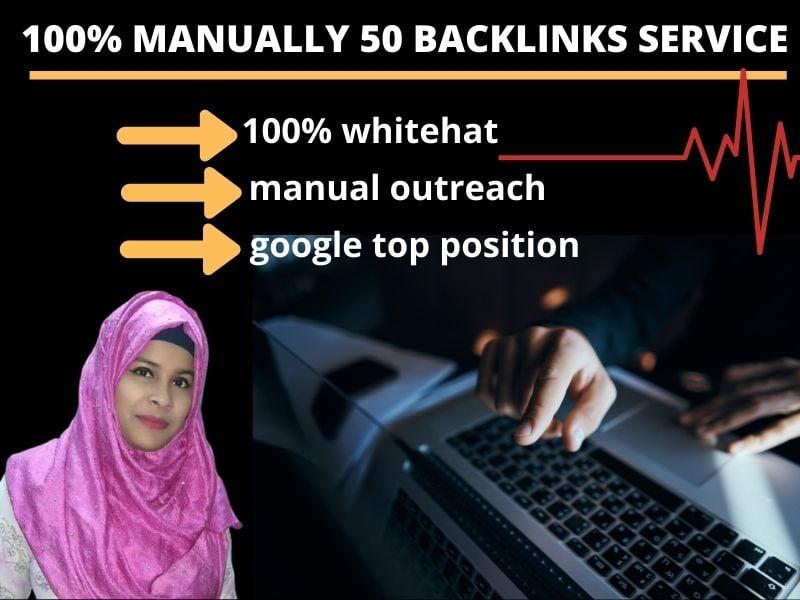 I will do 50 manually high authority profile backlinks for google ranking 