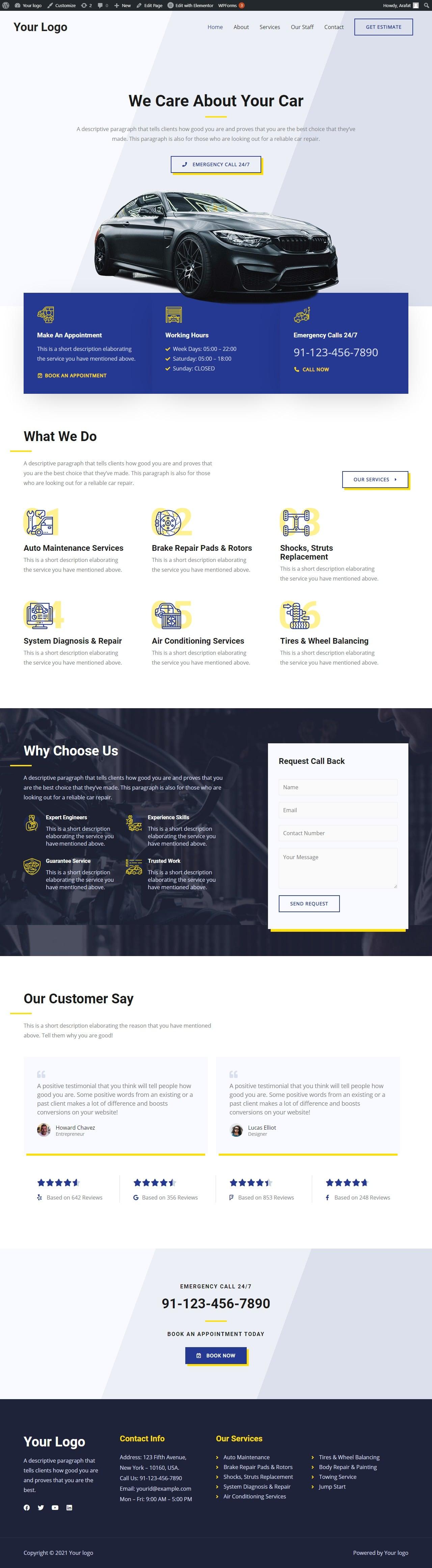 I will convert PSD to wordpress using Elementor pro