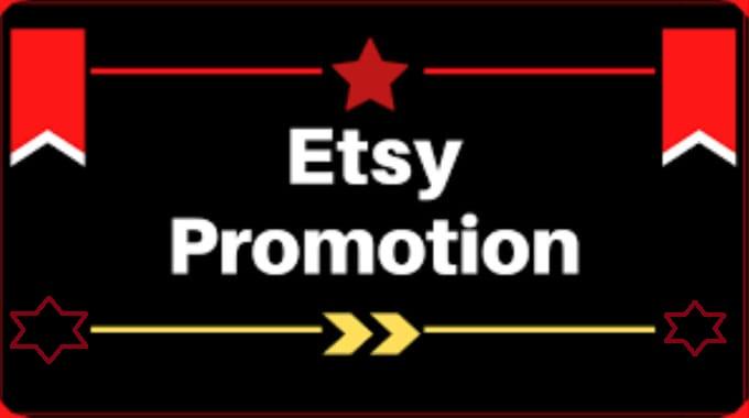 Etsy Shop Main Profile Promotion Store Full Package Within 24 Hours