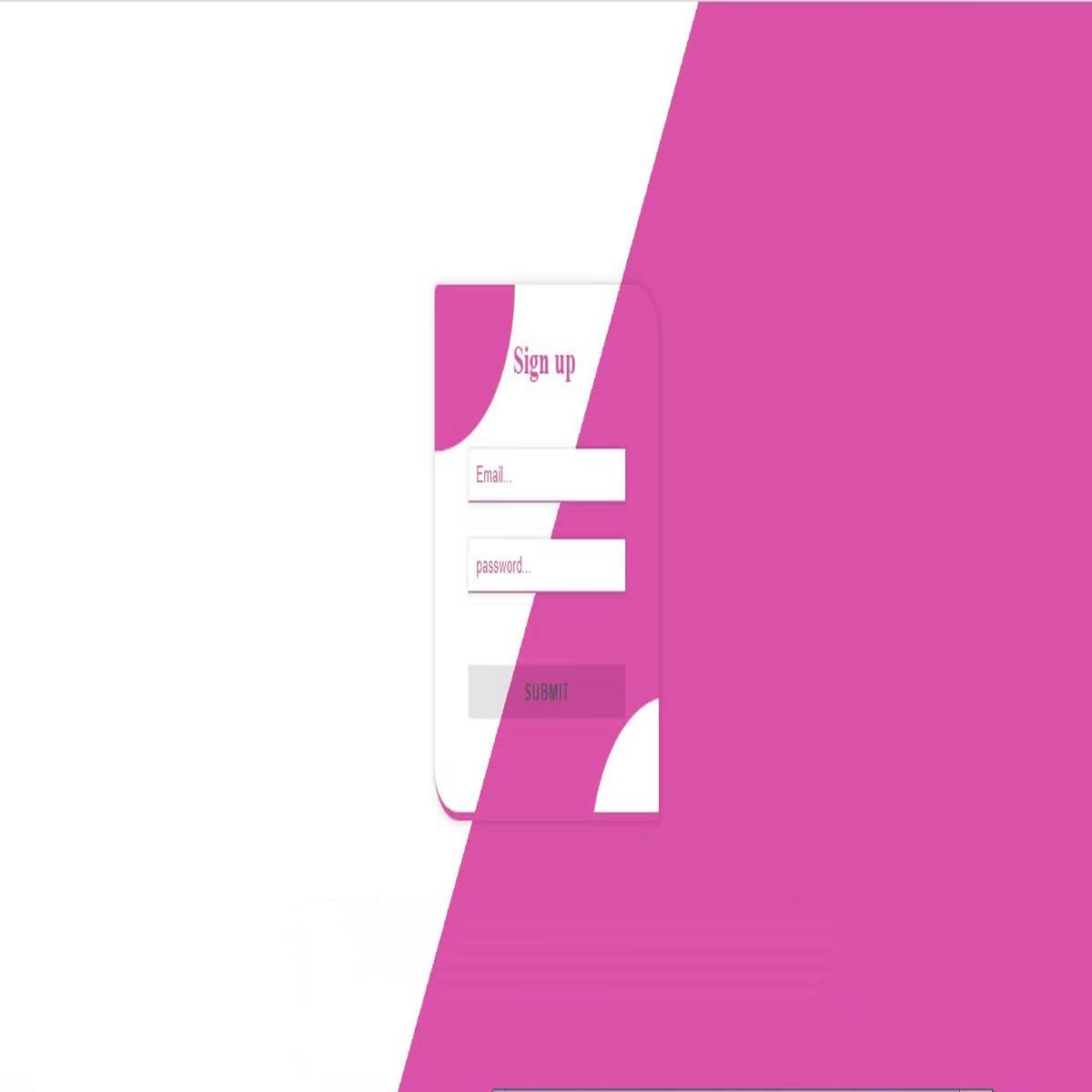 responsive html User Form template