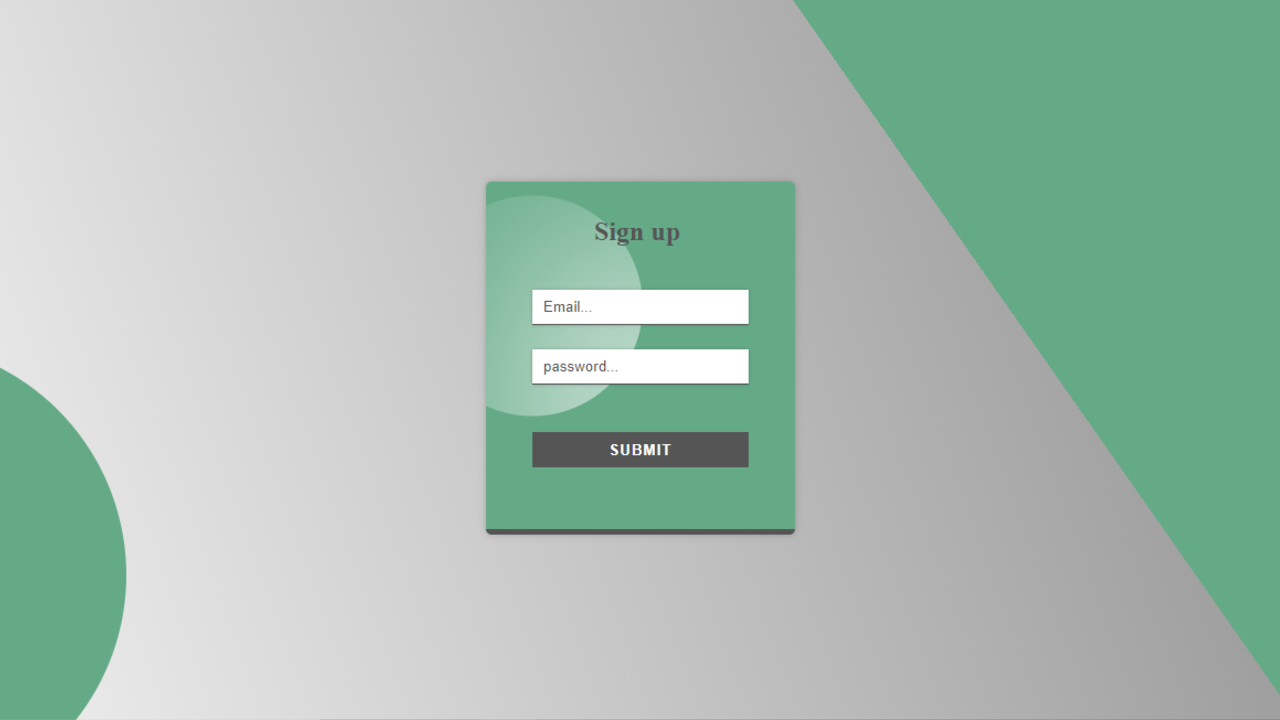 Html & Css Simple Form Template