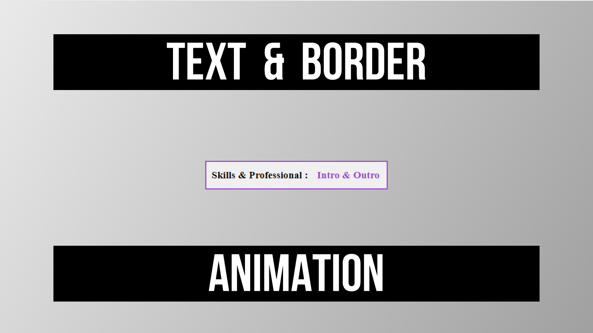 Text Animation For Any Kind Of Website And Personnel Use