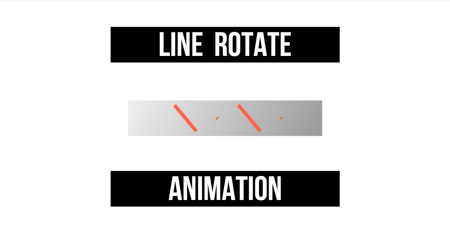Line Rotate Animation For Any Kind Of Site 