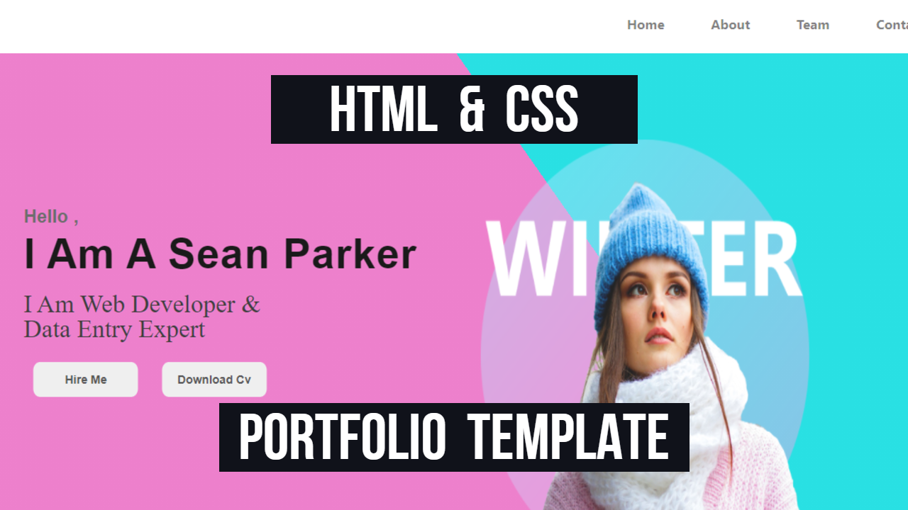 Html & Css Stylish Portfolio Template 