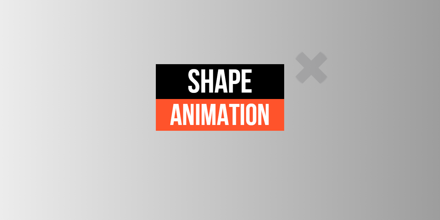 Shape Animation For Any Kind Of Project And Personnel Use