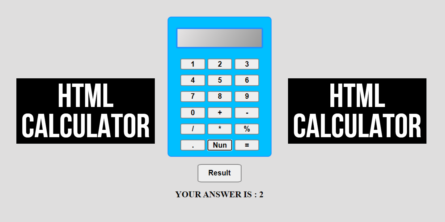 Calculator For Any Project And Website