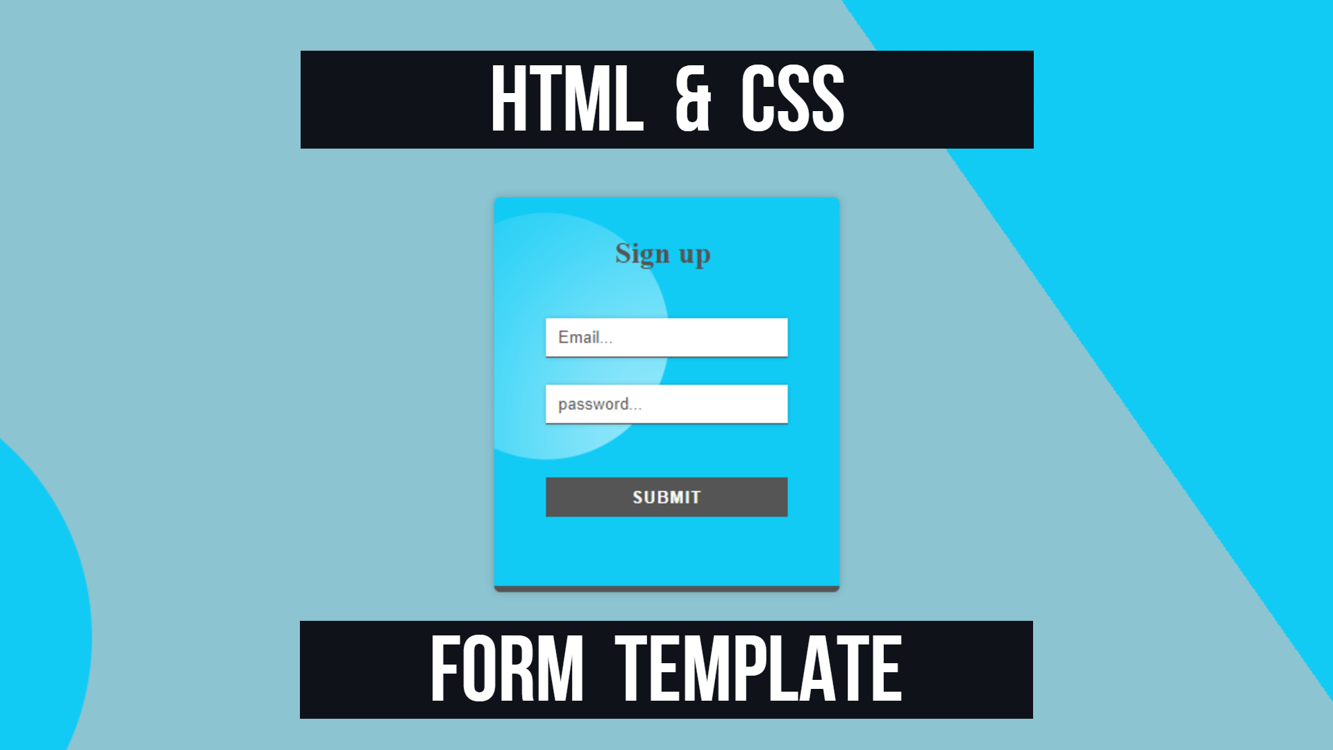 html Stylish Form Template For Any Site