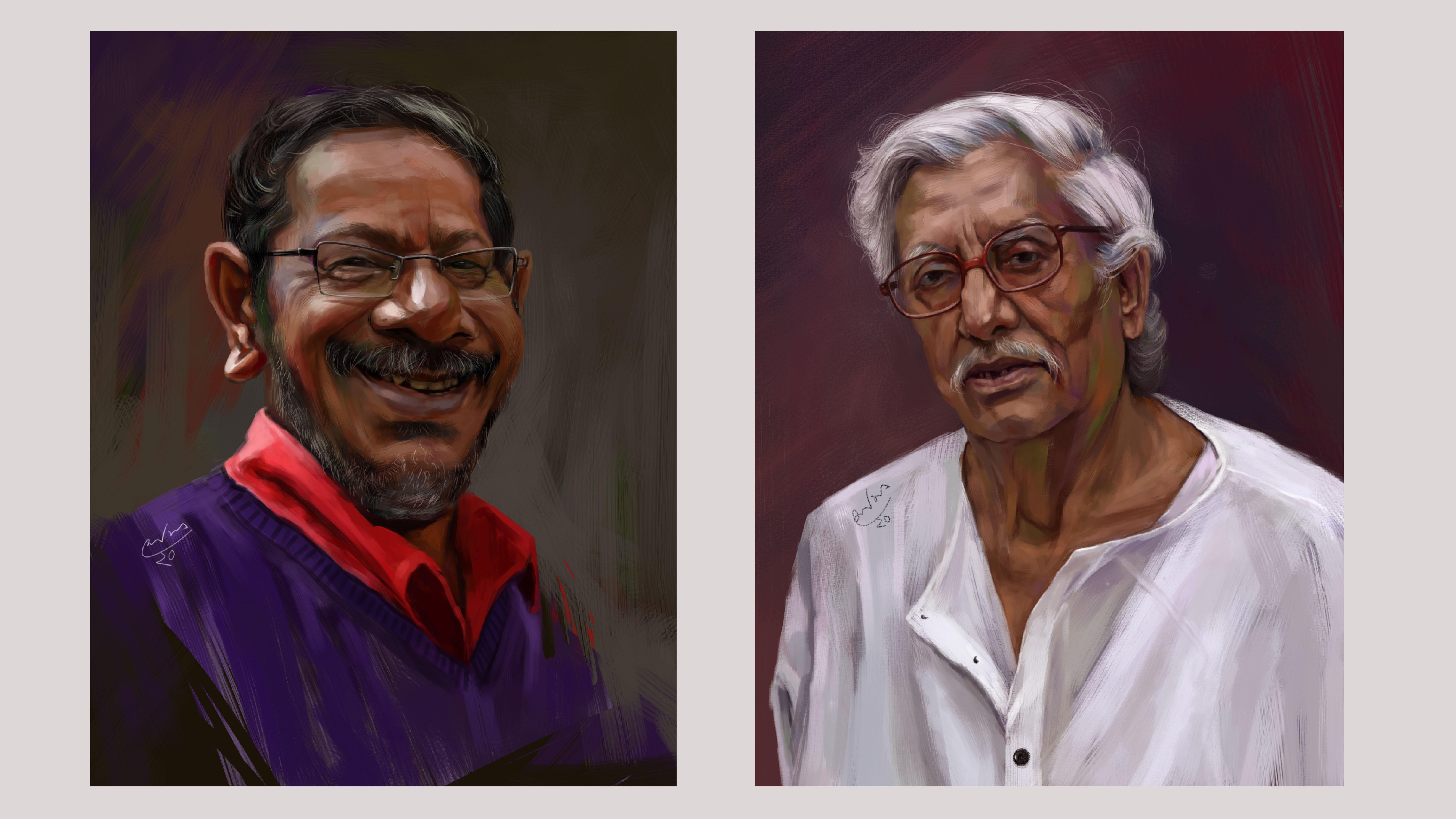 digital portrait painting artist