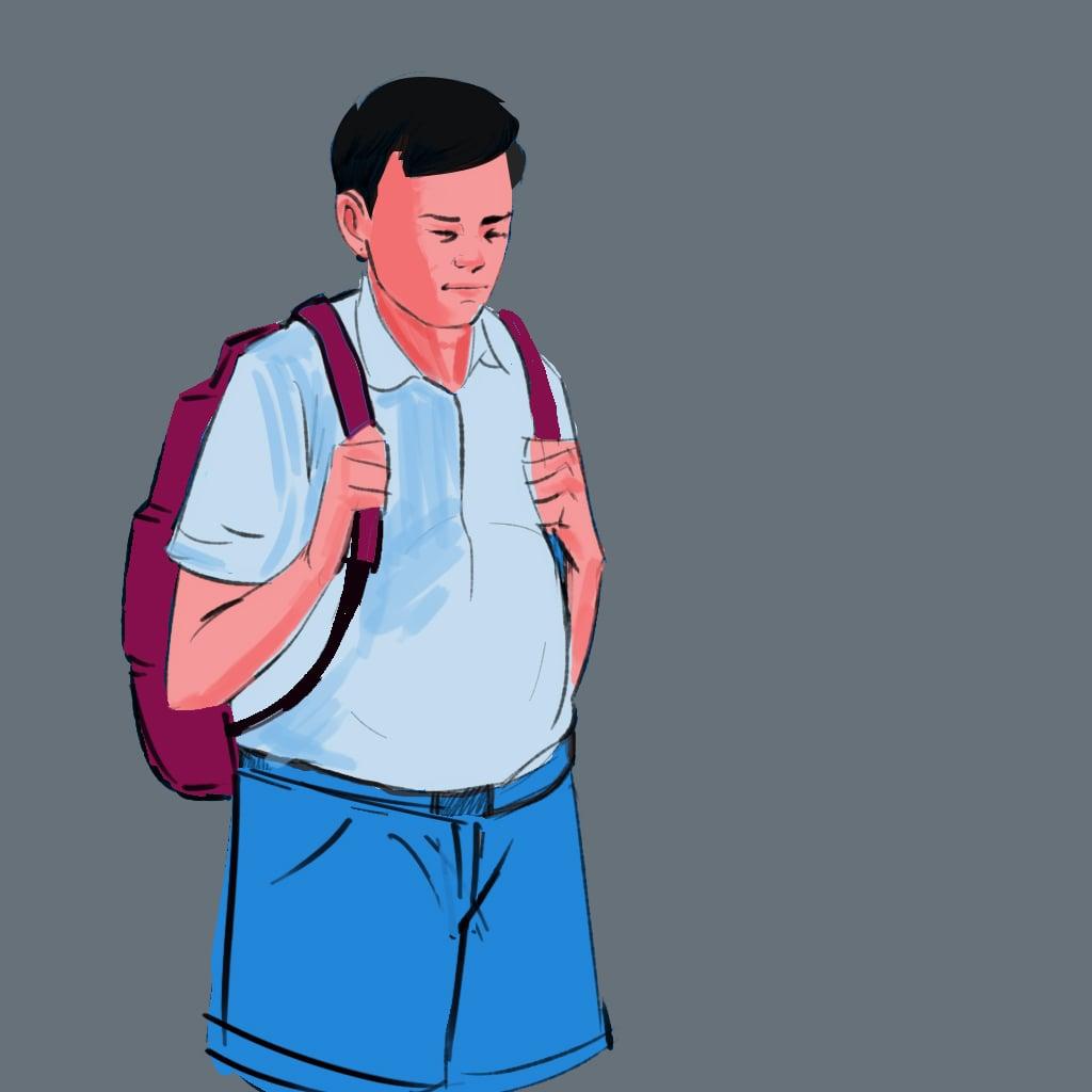 free hand character illustration