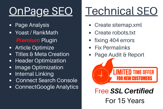 I will do amazing wordpress on page seo