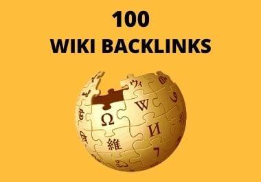  Provide You 100 High Authority Wiki Backlinks Mix Profile and Articles