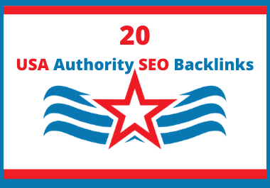 Get 20 USA Authority SEO Backlinks for Google Ranking 
