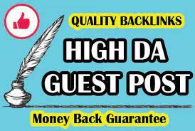 I will do high da guest post on da60+ website with dofollow backlink