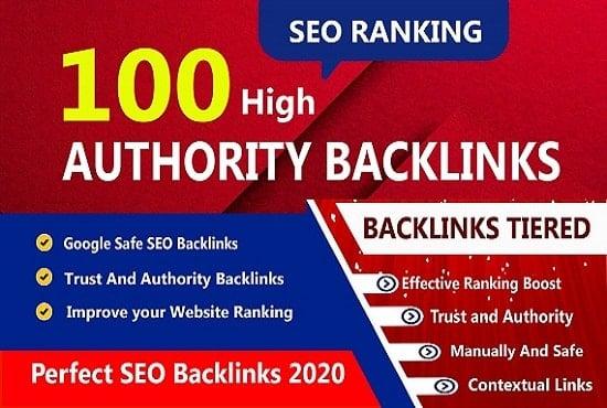 I will create 100 high authority dofollow profile backlinks for your website