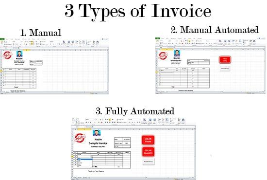 I will design auto calculation invoice in Microsoft excel