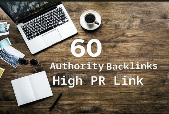 I will do 60 high authority backlinks dofollow link building