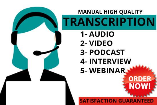 I will transcribe your audio and video transcripts