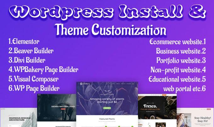 I will customize and redesign any wordpress website