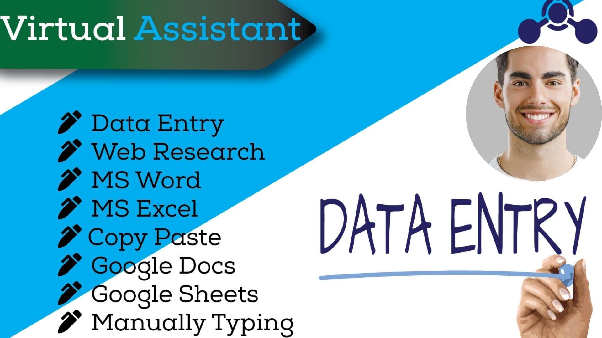 I will do any type of data entry ,web scraping, data mining and web research work