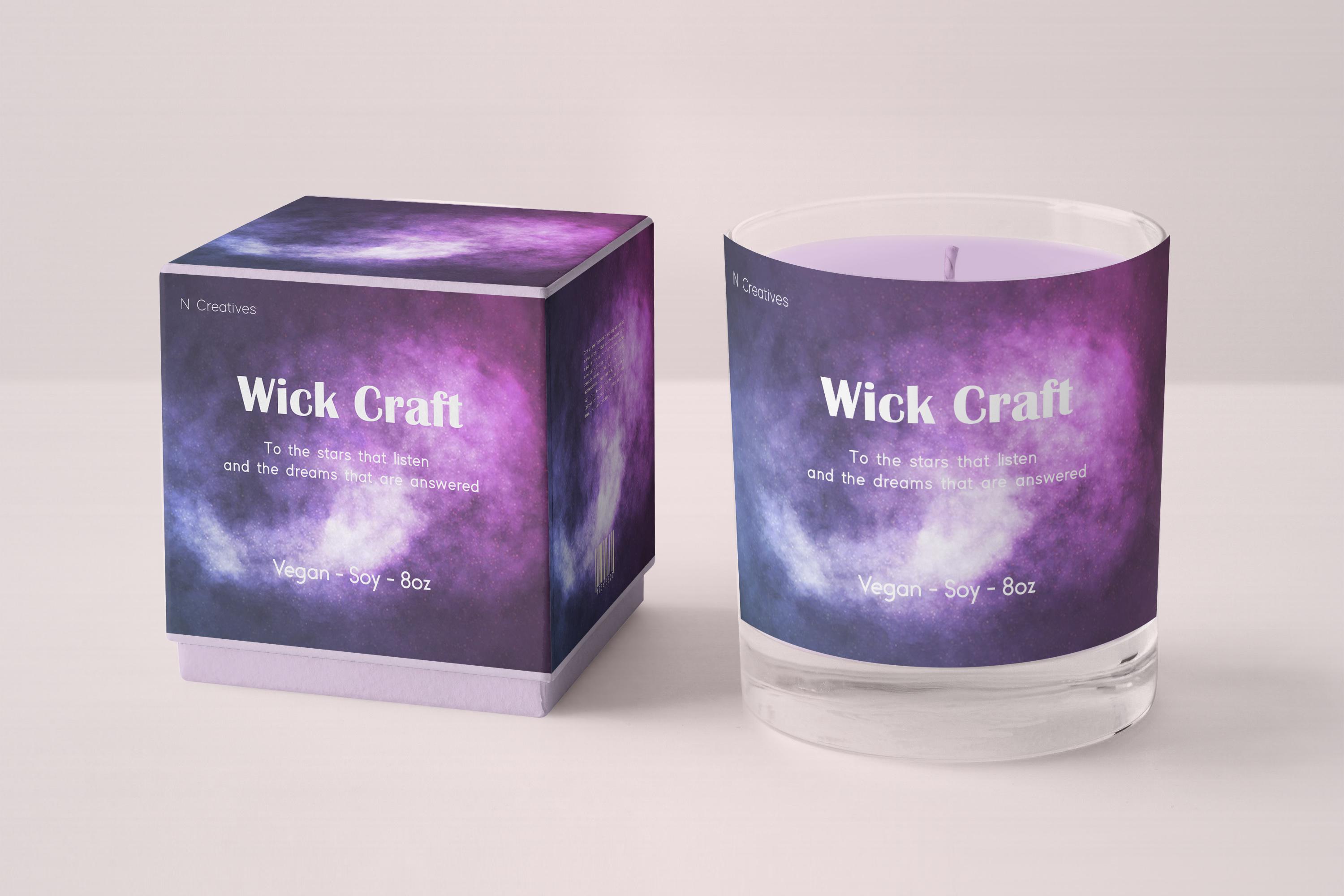 I will do custom candle label design for your brand