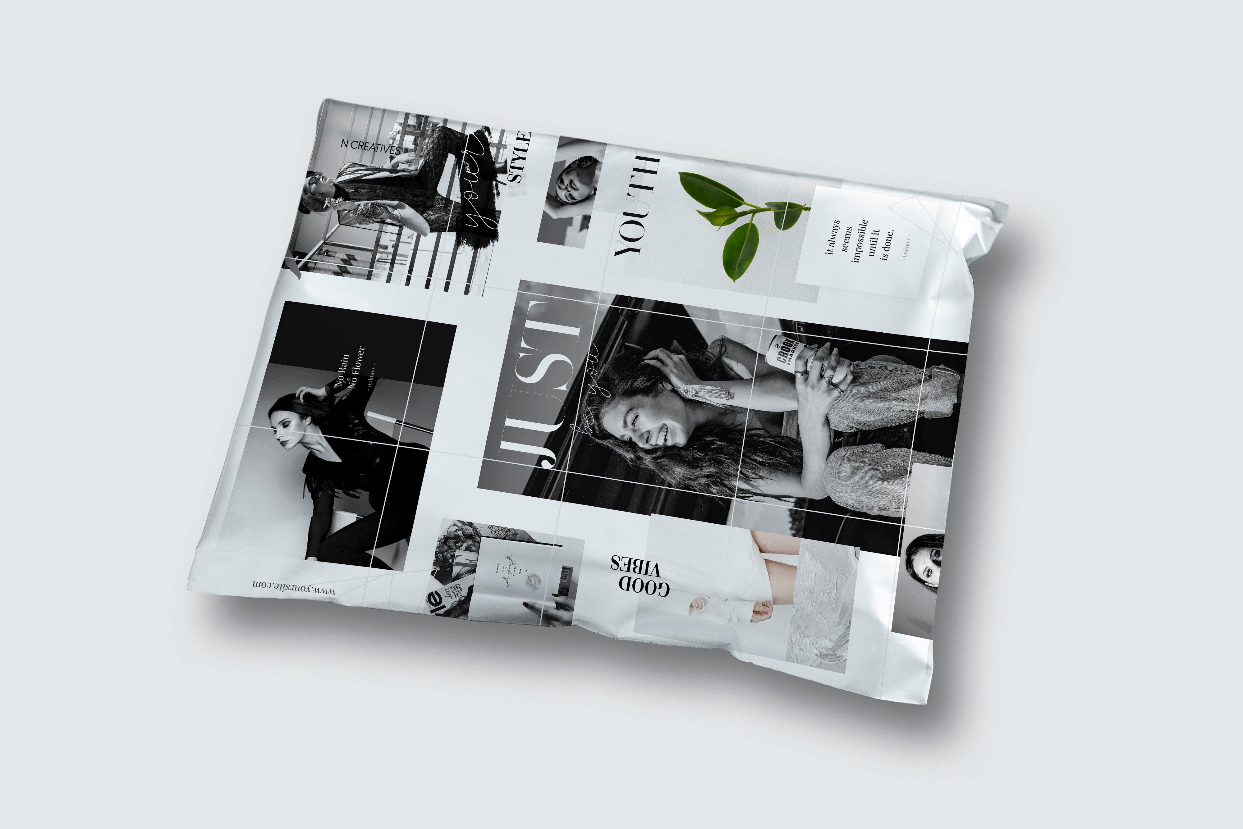 I will do luxury poly mailer/bubble mailer package design for your brand