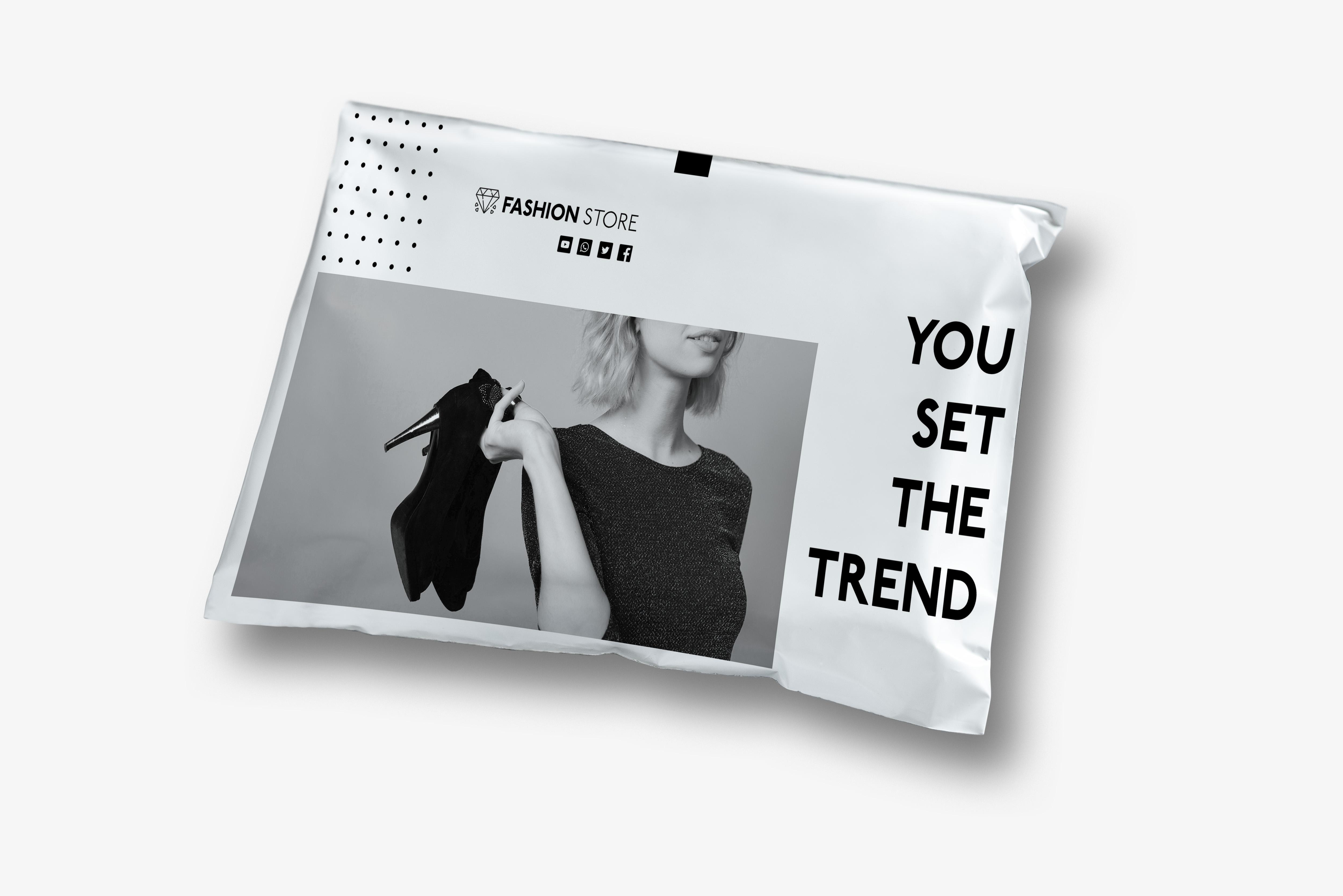 I will do luxury poly mailer/bubble mailer package design for your brand