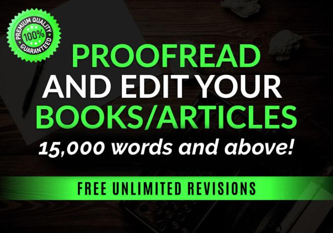 I will provide professional editing and proofreading