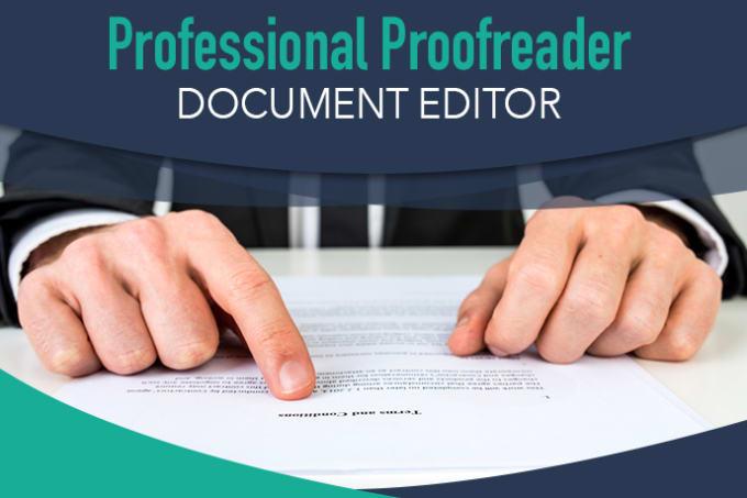 I will provide professional editing and proofreading
