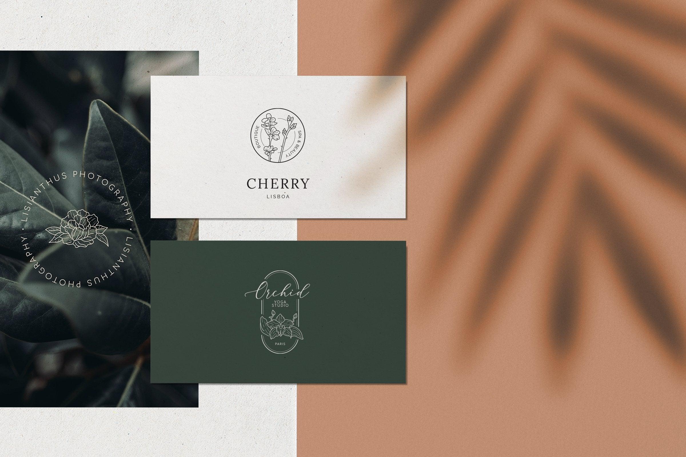 Floral Logo Kit design high quality 